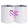 10 oz. White Stainless Steel Short Tumbler Thumbnail