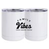 10 oz. White Stainless Steel Short Tumbler Thumbnail