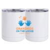 10 oz. White Stainless Steel Short Tumbler Thumbnail