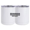 10 oz. White Stainless Steel Short Tumbler Thumbnail
