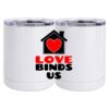 10 oz. White Stainless Steel Short Tumbler Thumbnail