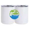10 oz. White Stainless Steel Short Tumbler Thumbnail