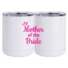 10 oz. White Stainless Steel Short Tumbler Thumbnail