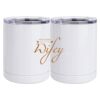 10 oz. White Stainless Steel Short Tumbler Thumbnail