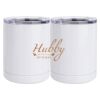 10 oz. White Stainless Steel Short Tumbler Thumbnail