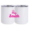 10 oz. White Stainless Steel Short Tumbler Thumbnail