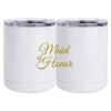 10 oz. White Stainless Steel Short Tumbler Thumbnail