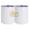 10 oz. White Stainless Steel Short Tumbler Thumbnail