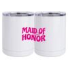 10 oz. White Stainless Steel Short Tumbler Thumbnail