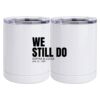 10 oz. White Stainless Steel Short Tumbler Thumbnail