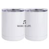 10 oz. White Stainless Steel Short Tumbler Thumbnail