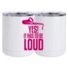 10 oz. White Stainless Steel Short Tumbler Thumbnail