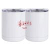 10 oz. White Stainless Steel Short Tumbler Thumbnail