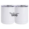 10 oz. White Stainless Steel Short Tumbler Thumbnail