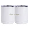 10 oz. White Stainless Steel Short Tumbler Thumbnail