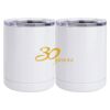 10 oz. White Stainless Steel Short Tumbler Thumbnail