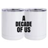 10 oz. White Stainless Steel Short Tumbler Thumbnail