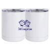 10 oz. White Stainless Steel Short Tumbler Thumbnail