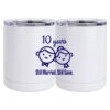 10 oz. White Stainless Steel Short Tumbler Thumbnail