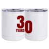 10 oz. White Stainless Steel Short Tumbler Thumbnail