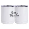 10 oz. White Stainless Steel Short Tumbler Thumbnail