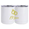 10 oz. White Stainless Steel Short Tumbler Thumbnail