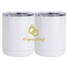 10 oz. White Stainless Steel Short Tumbler Thumbnail