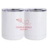 10 oz. White Stainless Steel Short Tumbler Thumbnail