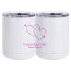 10 oz. White Stainless Steel Short Tumbler Thumbnail