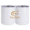 10 oz. White Stainless Steel Short Tumbler Thumbnail