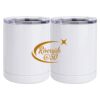10 oz. White Stainless Steel Short Tumbler Thumbnail