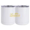 10 oz. White Stainless Steel Short Tumbler Thumbnail