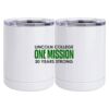 10 oz. White Stainless Steel Short Tumbler Thumbnail