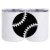 10 oz. White Stainless Steel Short Tumbler Thumbnail