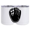 10 oz. White Stainless Steel Short Tumbler Thumbnail