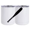 10 oz. White Stainless Steel Short Tumbler Thumbnail