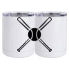10 oz. White Stainless Steel Short Tumbler Thumbnail