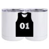 10 oz. White Stainless Steel Short Tumbler Thumbnail