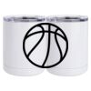 10 oz. White Stainless Steel Short Tumbler Thumbnail