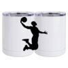 10 oz. White Stainless Steel Short Tumbler Thumbnail