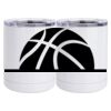10 oz. White Stainless Steel Short Tumbler Thumbnail