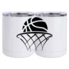 10 oz. White Stainless Steel Short Tumbler Thumbnail