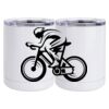 10 oz. White Stainless Steel Short Tumbler Thumbnail