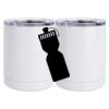 10 oz. White Stainless Steel Short Tumbler Thumbnail