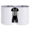 10 oz. White Stainless Steel Short Tumbler Thumbnail