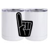 10 oz. White Stainless Steel Short Tumbler Thumbnail