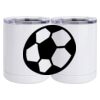10 oz. White Stainless Steel Short Tumbler Thumbnail