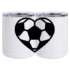 10 oz. White Stainless Steel Short Tumbler Thumbnail