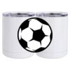 10 oz. White Stainless Steel Short Tumbler Thumbnail