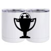 10 oz. White Stainless Steel Short Tumbler Thumbnail